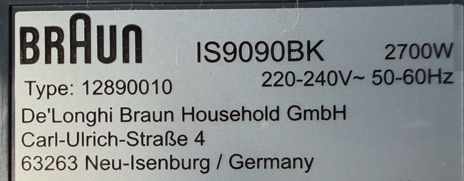 Parný generátor Braun CareStyle 9 IS9090BK