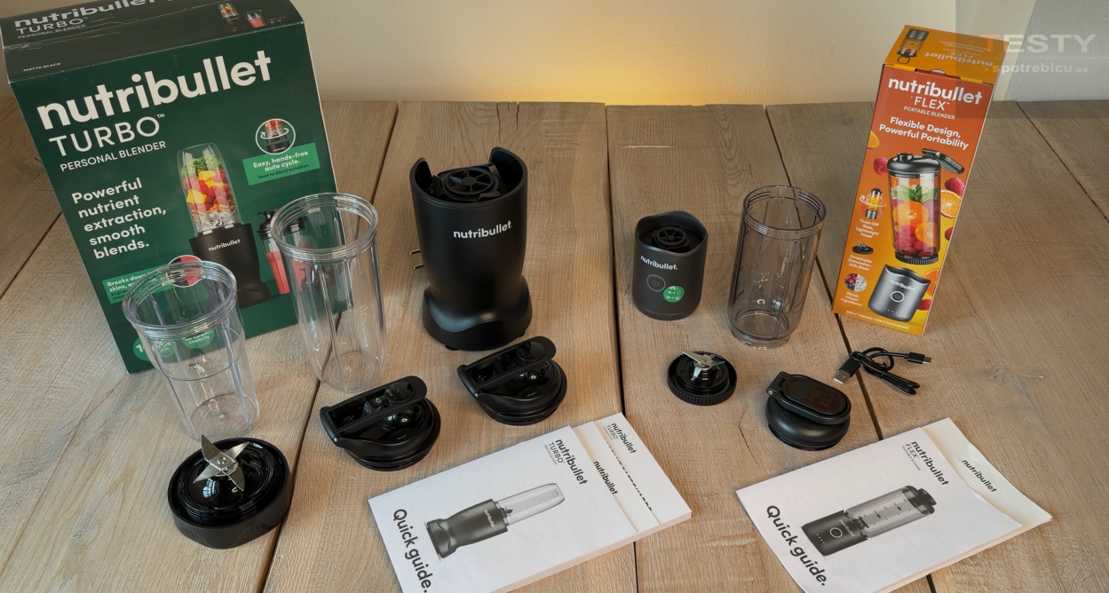 Test a recenzia mixérov Nutribullet Turbo a Flex