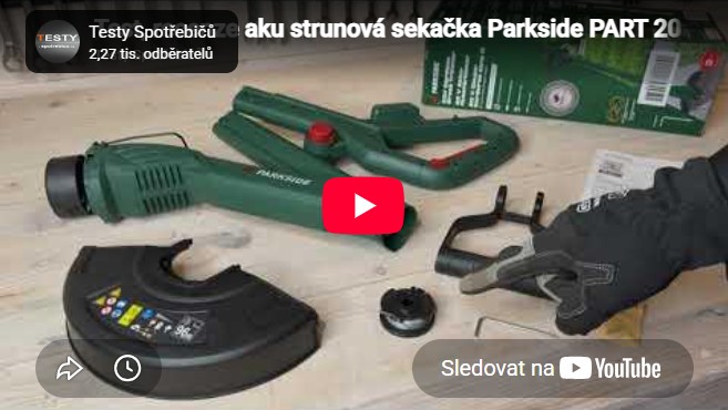 Videorecenzia: aku strunová kosačka Parkside PART 20-Li B2