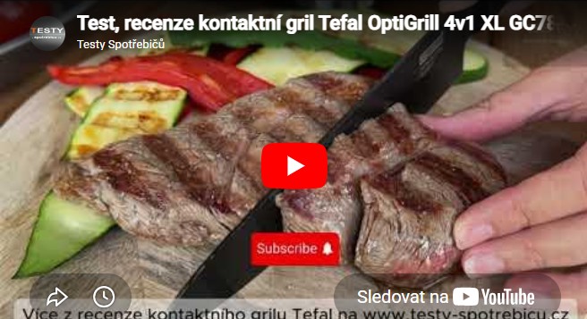 Videorecenzia kontaktného grilu Tefal OptiGrill 4v1 XL GC784D30