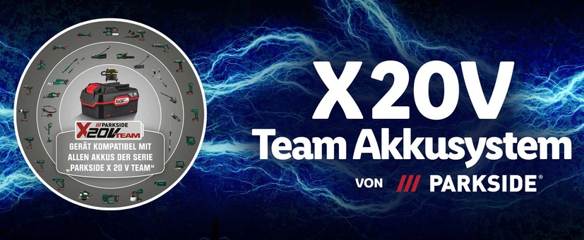 Batérie z radu Parkside X 20 V Team